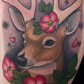 Deer Tattoo Design Thumbnail